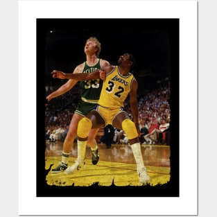 Larry Bird vs Magic Johnson Posters and Art